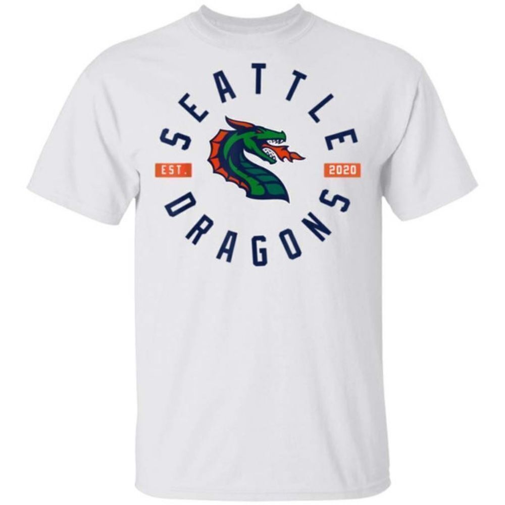 Seattle Dragons Tshirt Official Gear Collectible Official Xfl Wear Seattle Dragons Tshirt Official Gear Collectible Official Xfl Wear